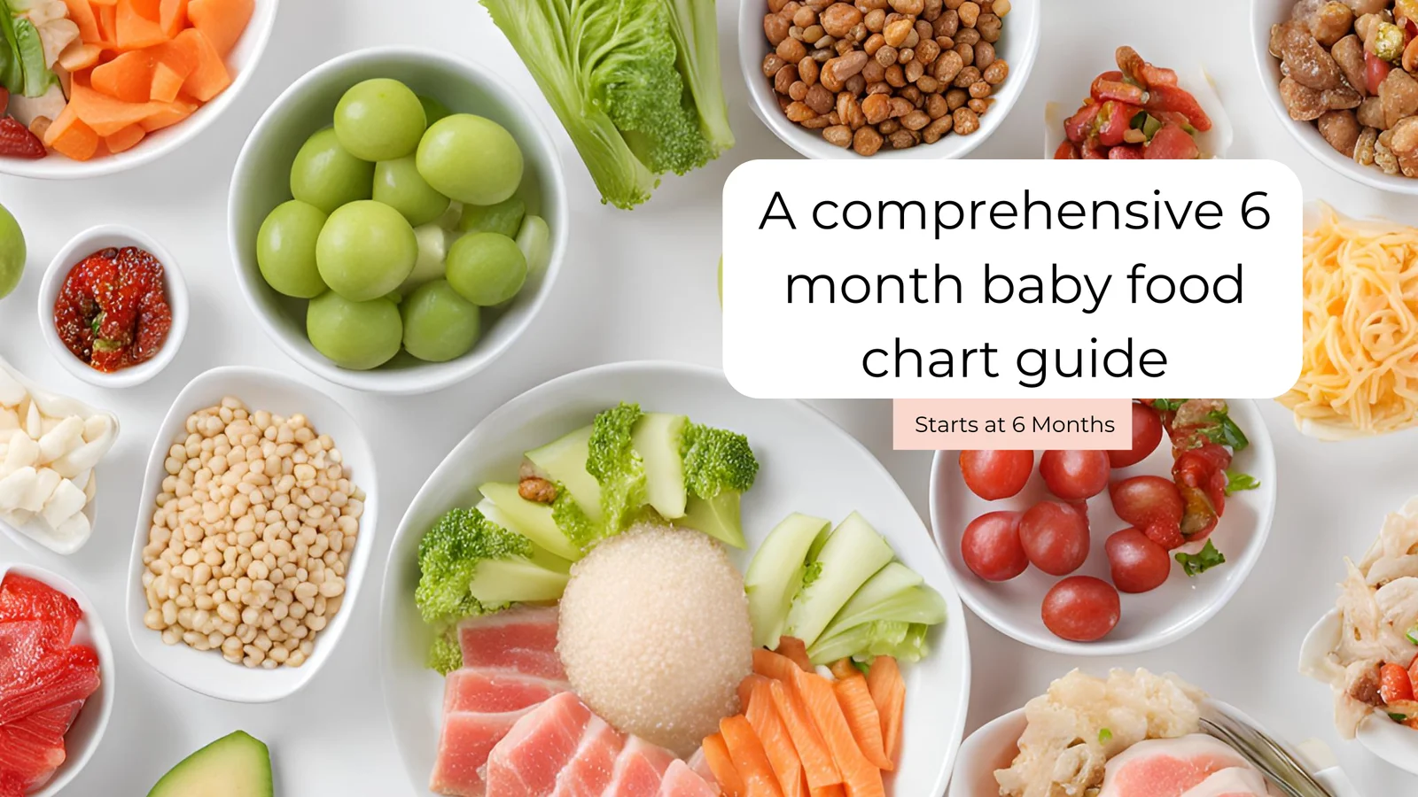 6 Month baby food chart